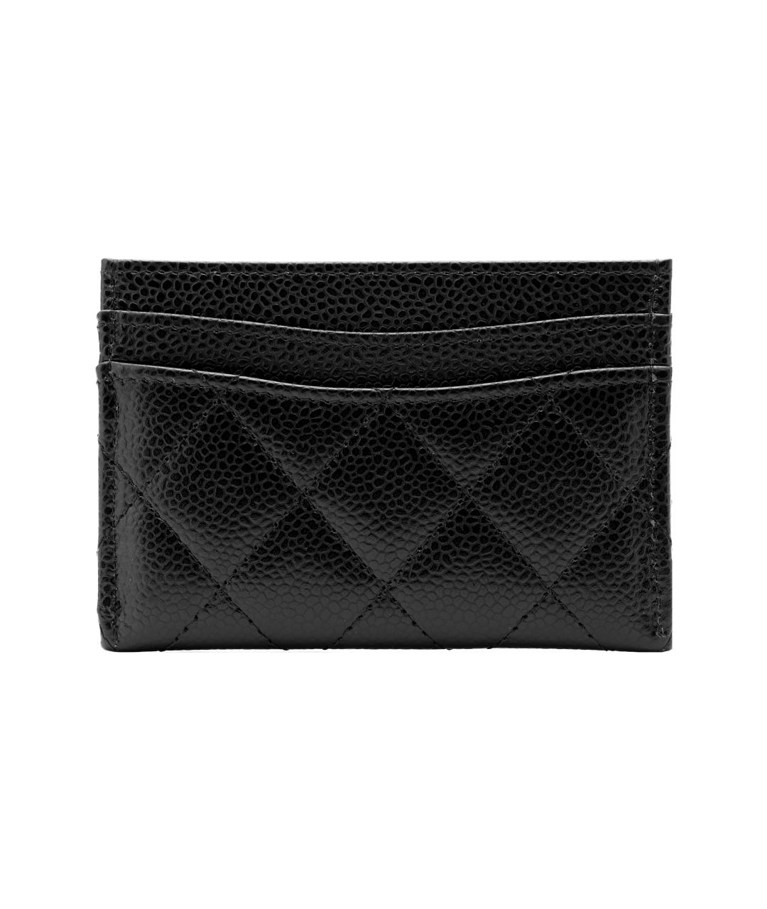 CHANEL Черный кожаный кардхолдер, фото 3