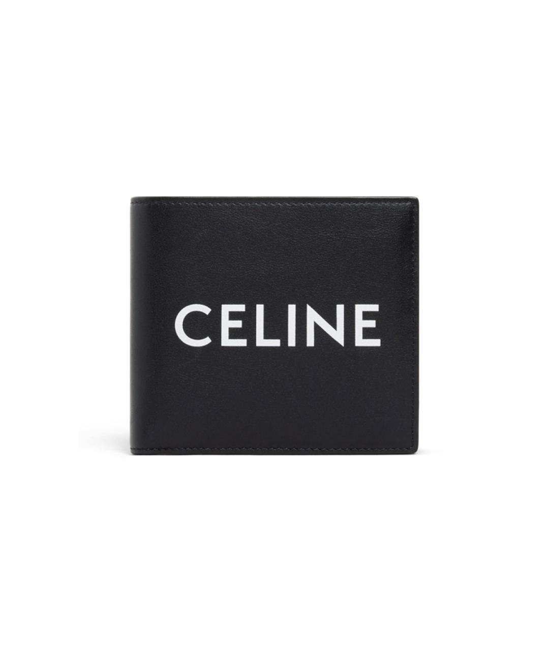 CELINE Черный кожаный кошелек, фото 7