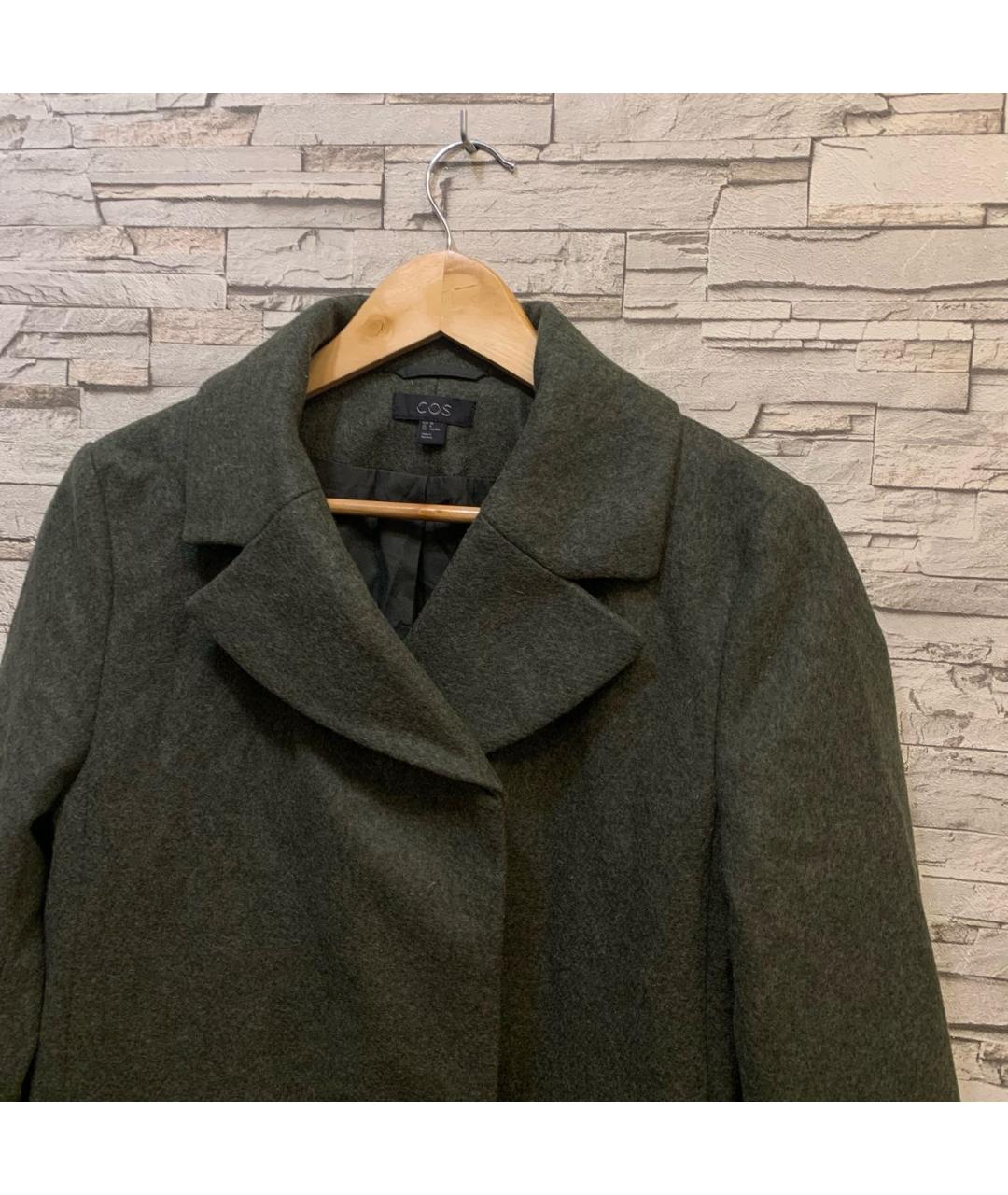 COS Зеленые шерстяное пальто, фото 4