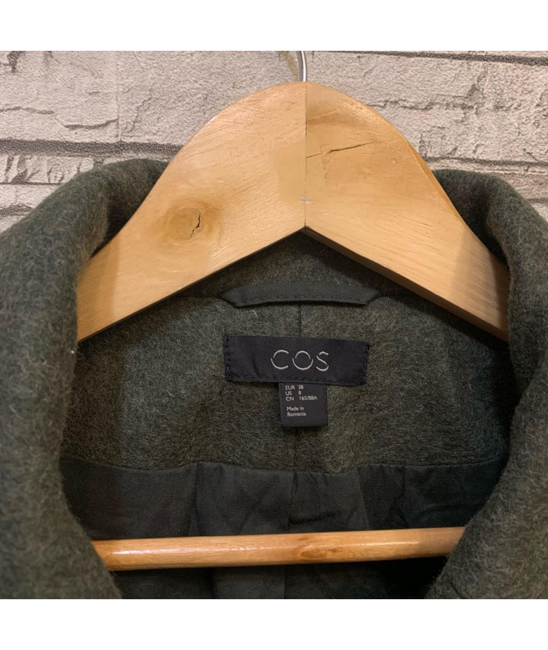 COS Зеленые шерстяное пальто, фото 3