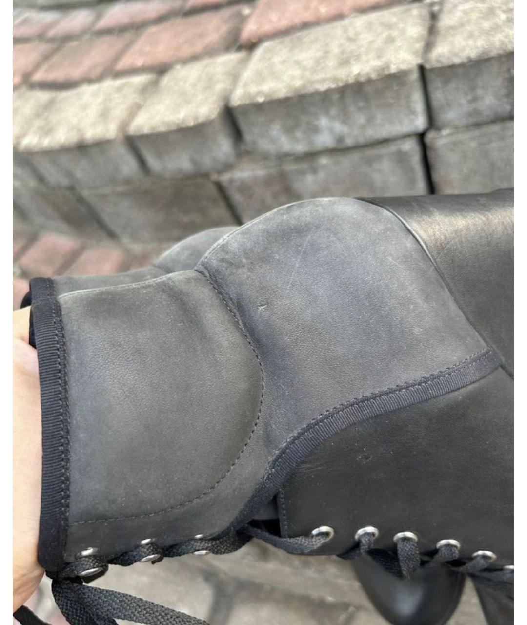 SEE BY CHLOE Черные кожаные ботинки, фото 8
