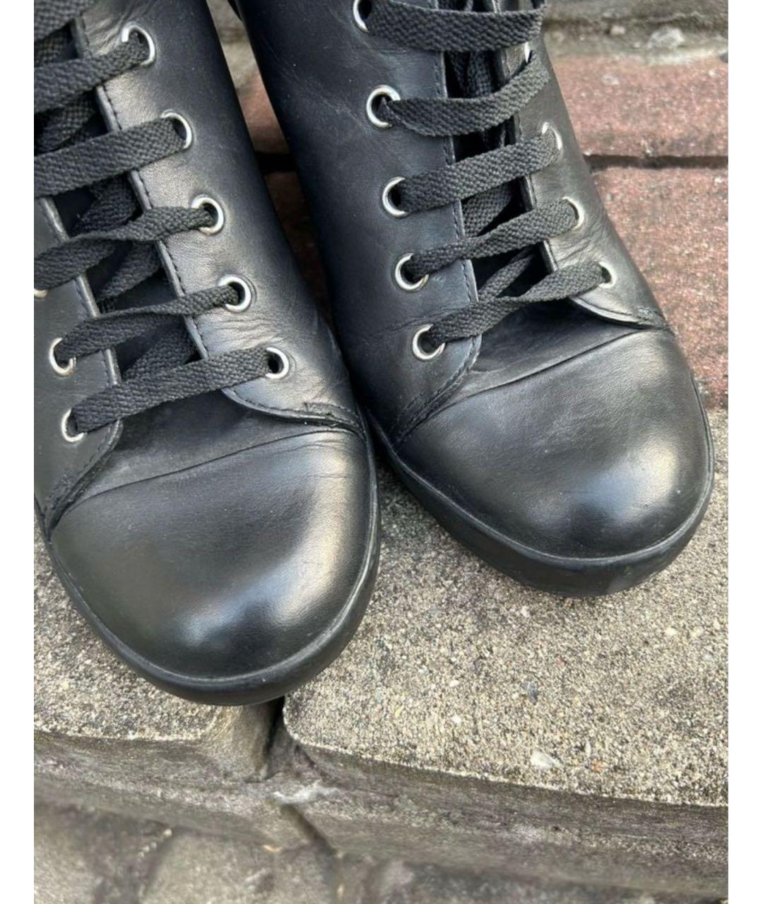 SEE BY CHLOE Черные кожаные ботинки, фото 5