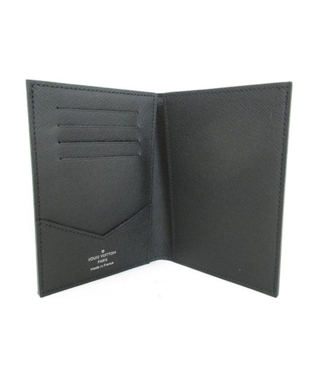 LOUIS VUITTON Серая кожаная папка для документов, фото 5
