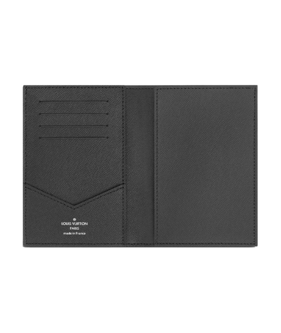 LOUIS VUITTON Серая кожаная папка для документов, фото 4