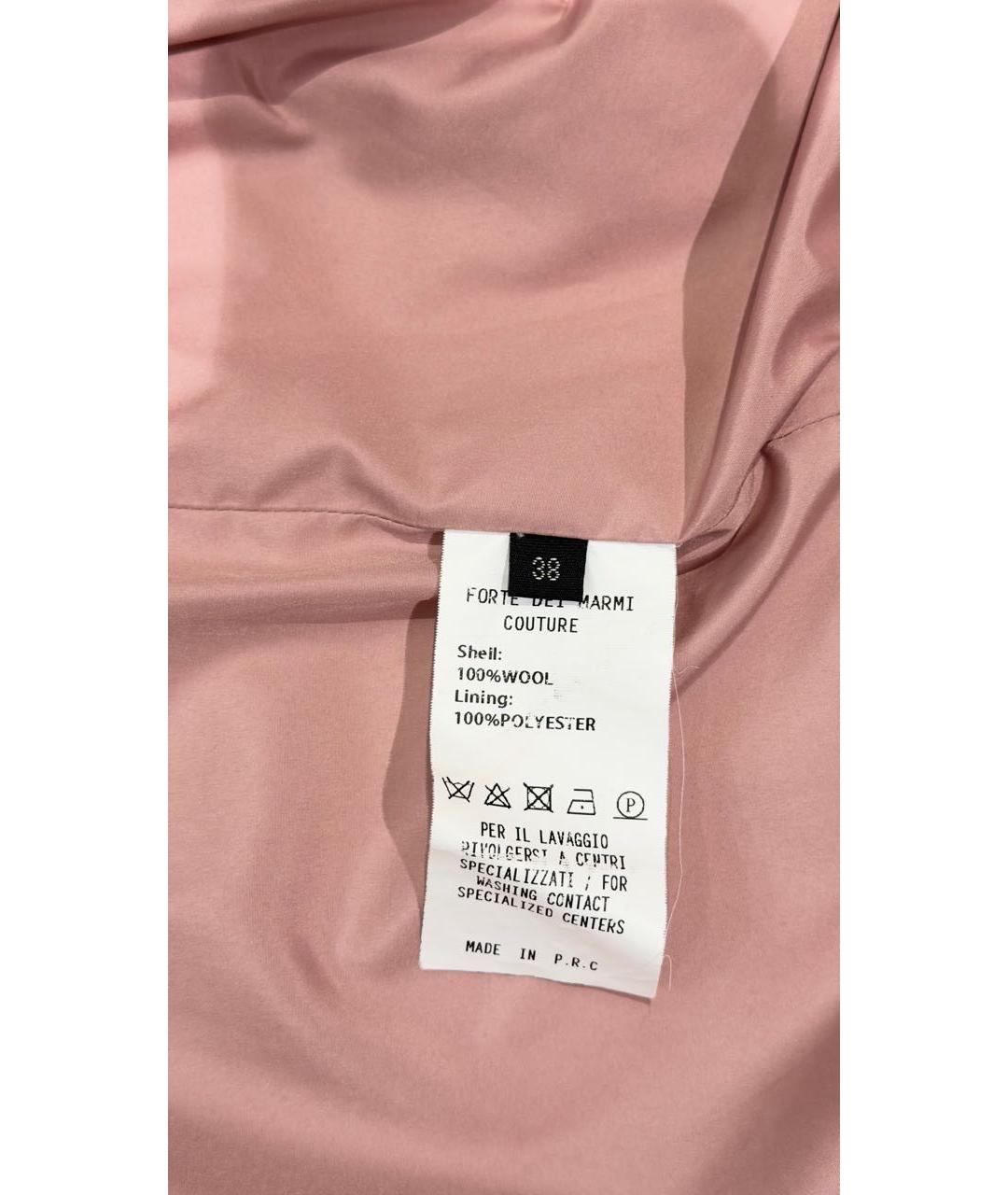 FORTE COUTURE Розовая шерстяная шуба, фото 8