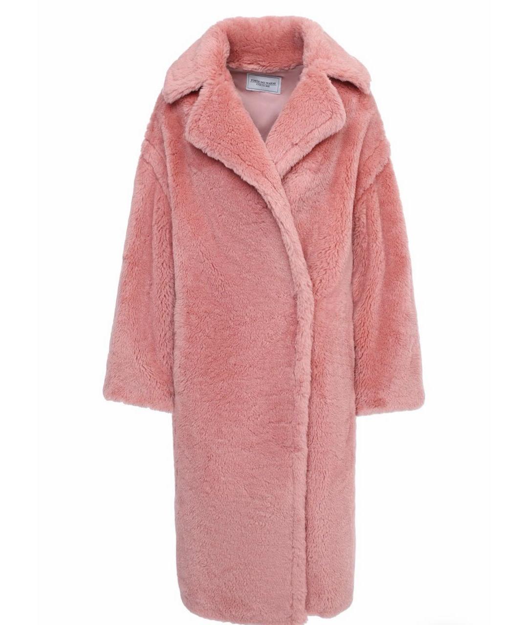FORTE COUTURE Розовая шерстяная шуба, фото 1
