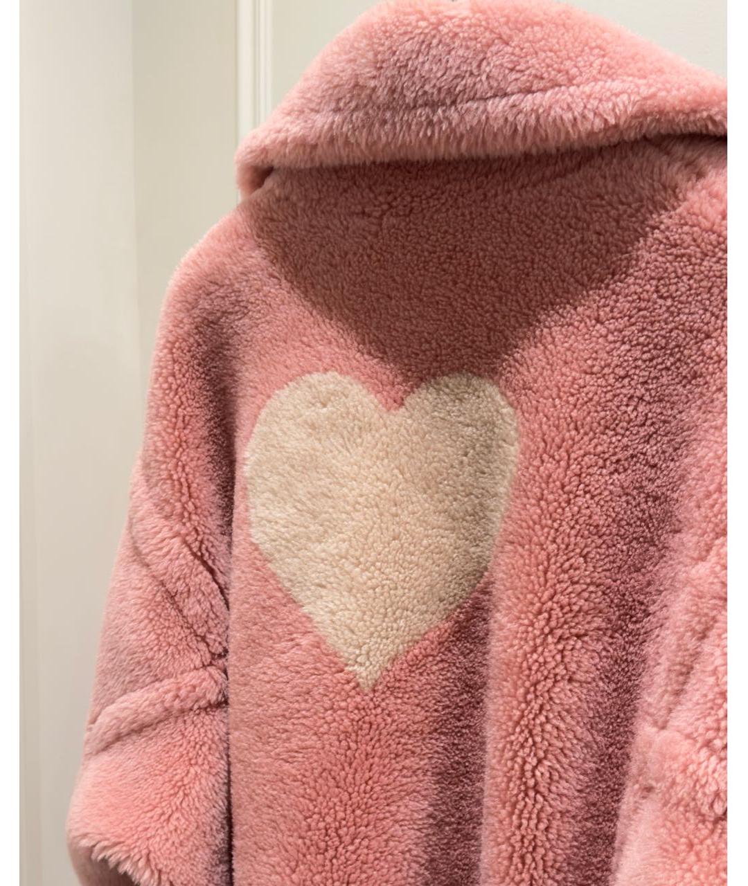 FORTE COUTURE Розовая шерстяная шуба, фото 5