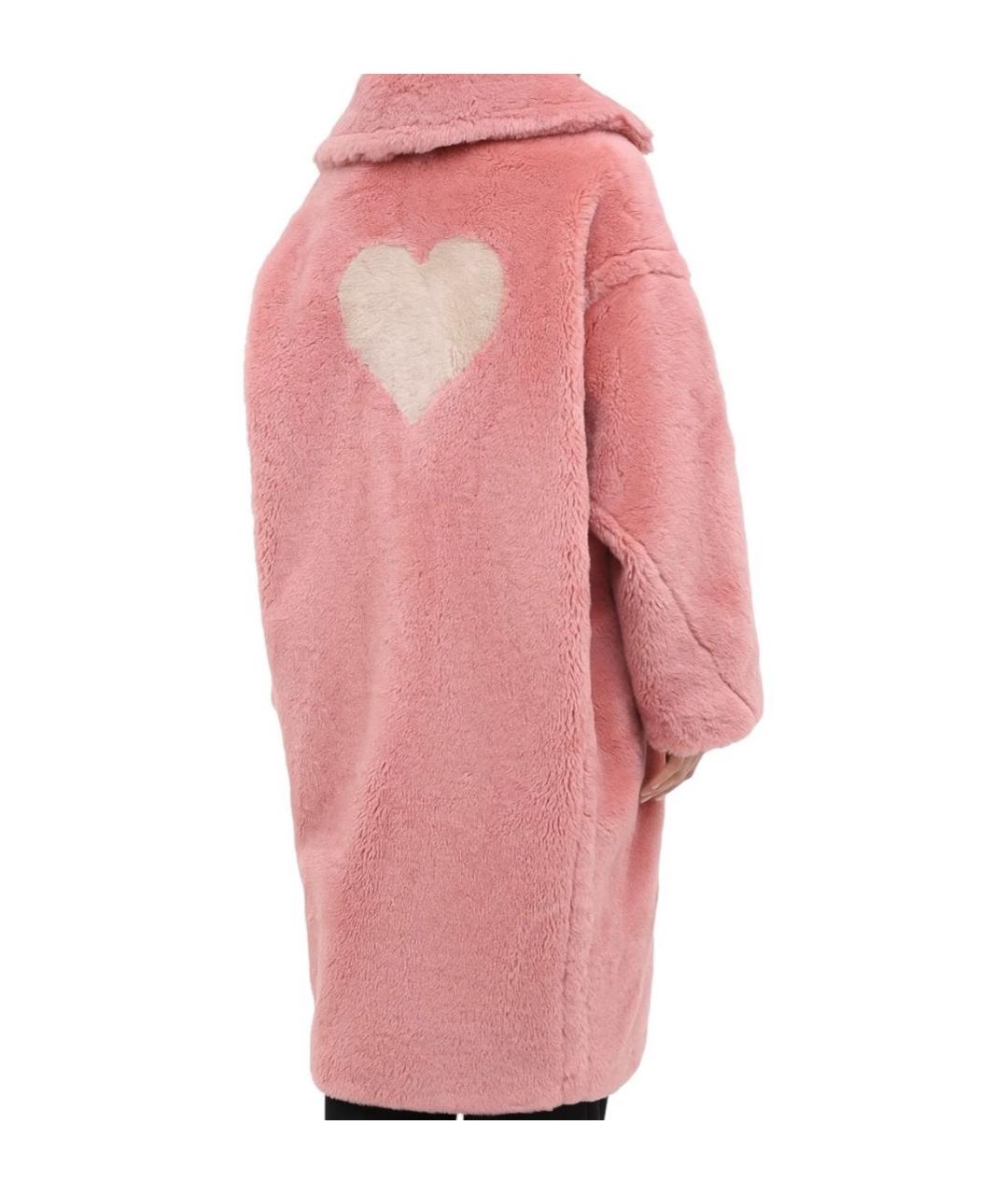 FORTE COUTURE Розовая шерстяная шуба, фото 2