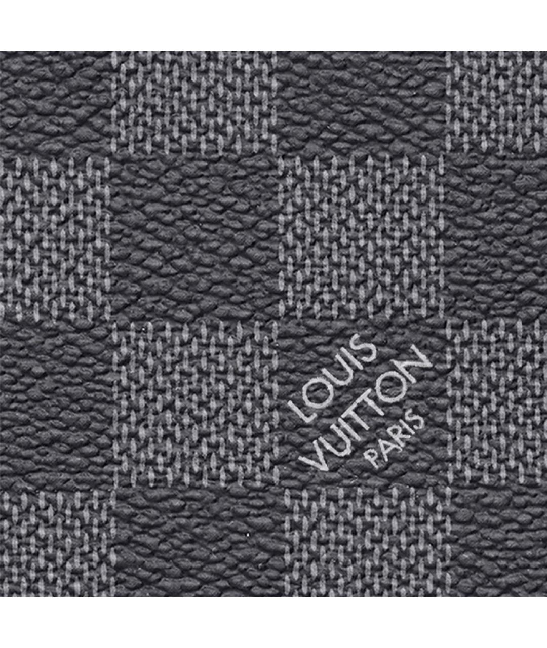 LOUIS VUITTON Серый кожаный кошелек, фото 5