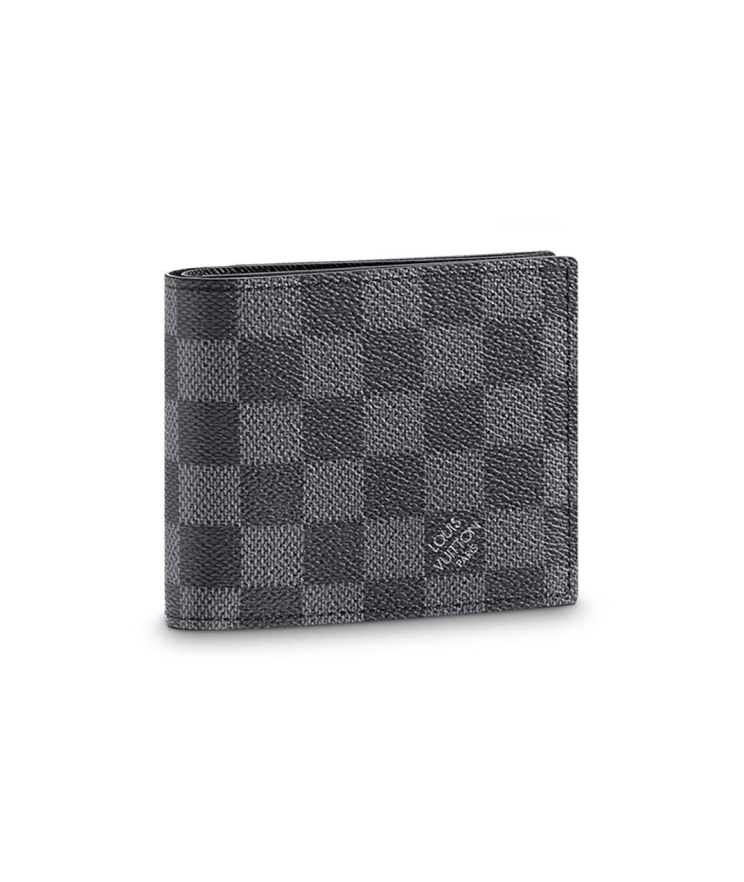 LOUIS VUITTON Серый кожаный кошелек, фото 1