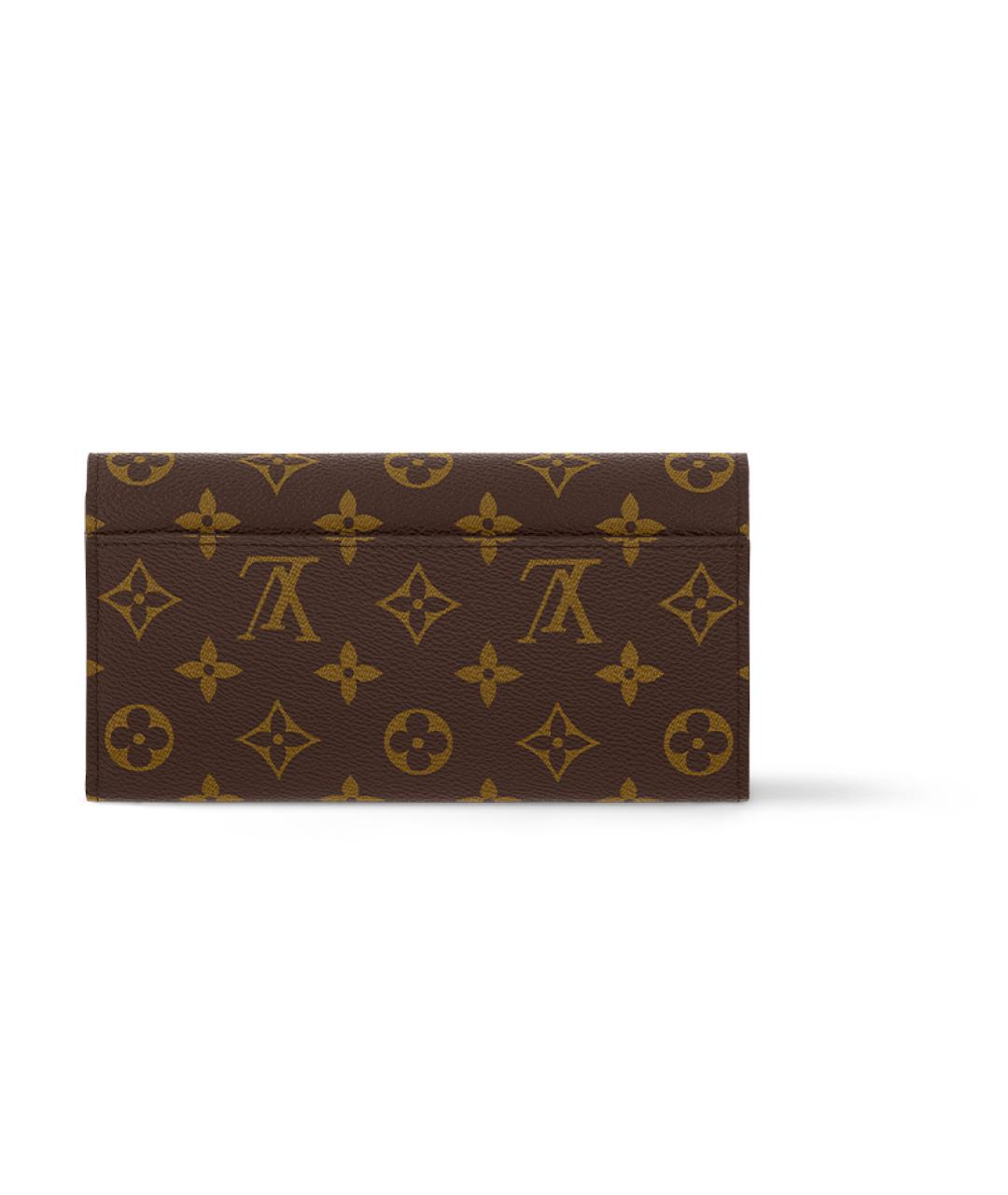 LOUIS VUITTON Коричневый кошелек, фото 3