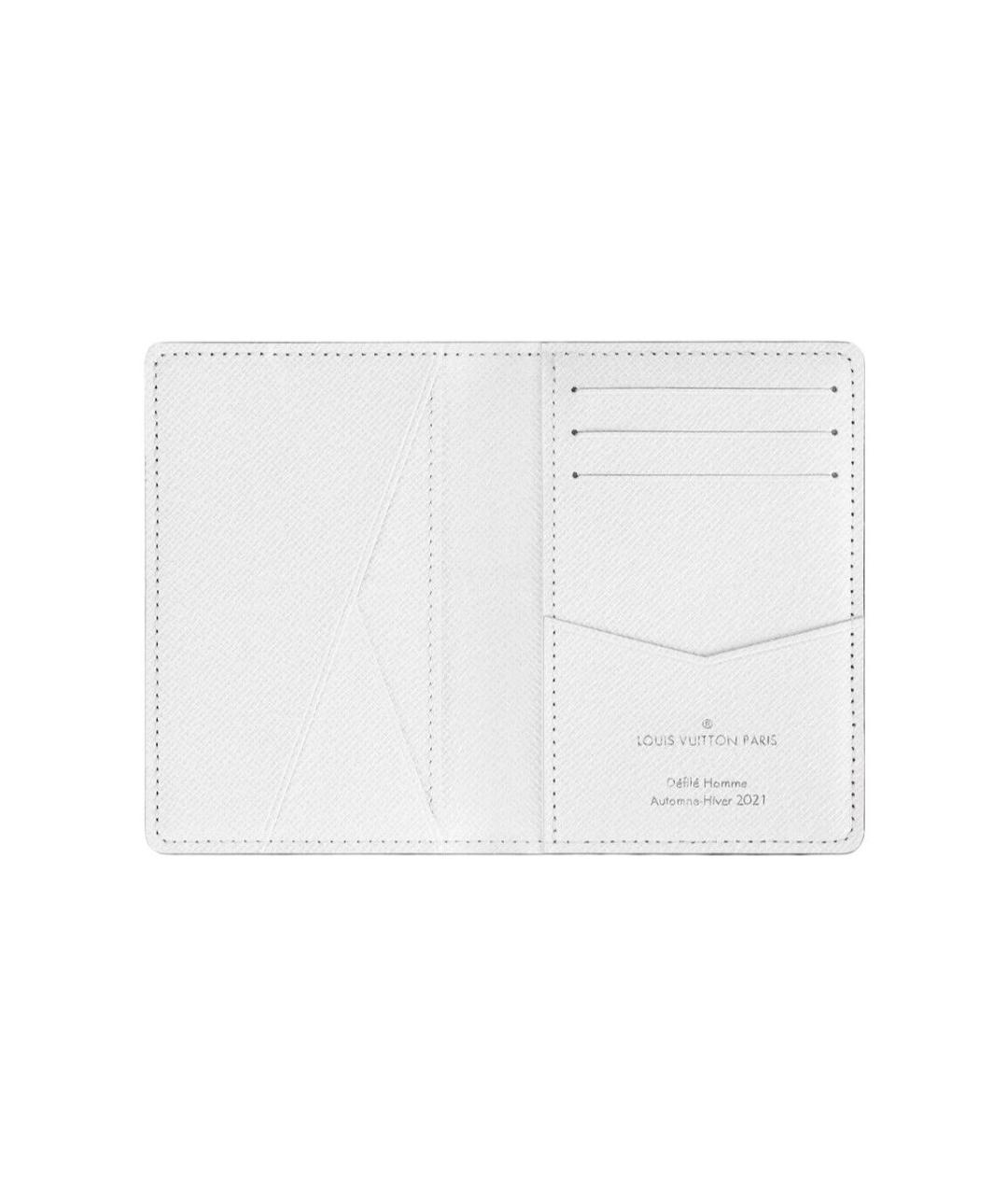 LOUIS VUITTON Зеленый кожаный кошелек, фото 4