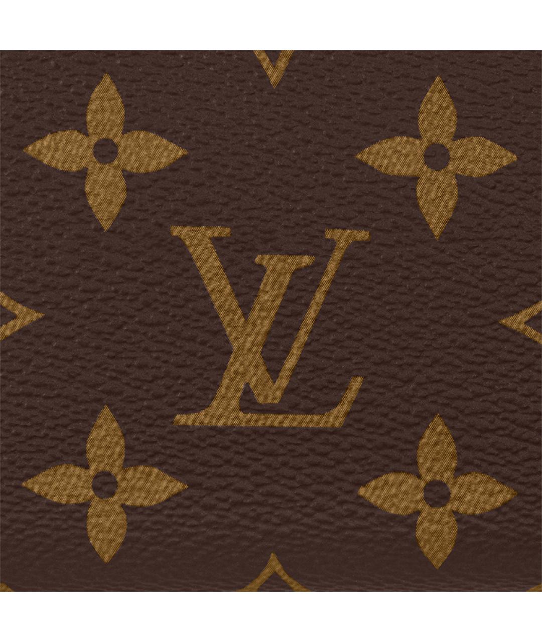 LOUIS VUITTON Коричневый кошелек, фото 5