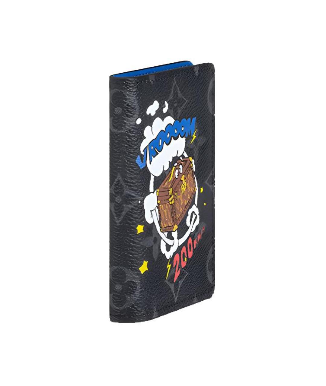 LOUIS VUITTON Серый кожаный кошелек, фото 2