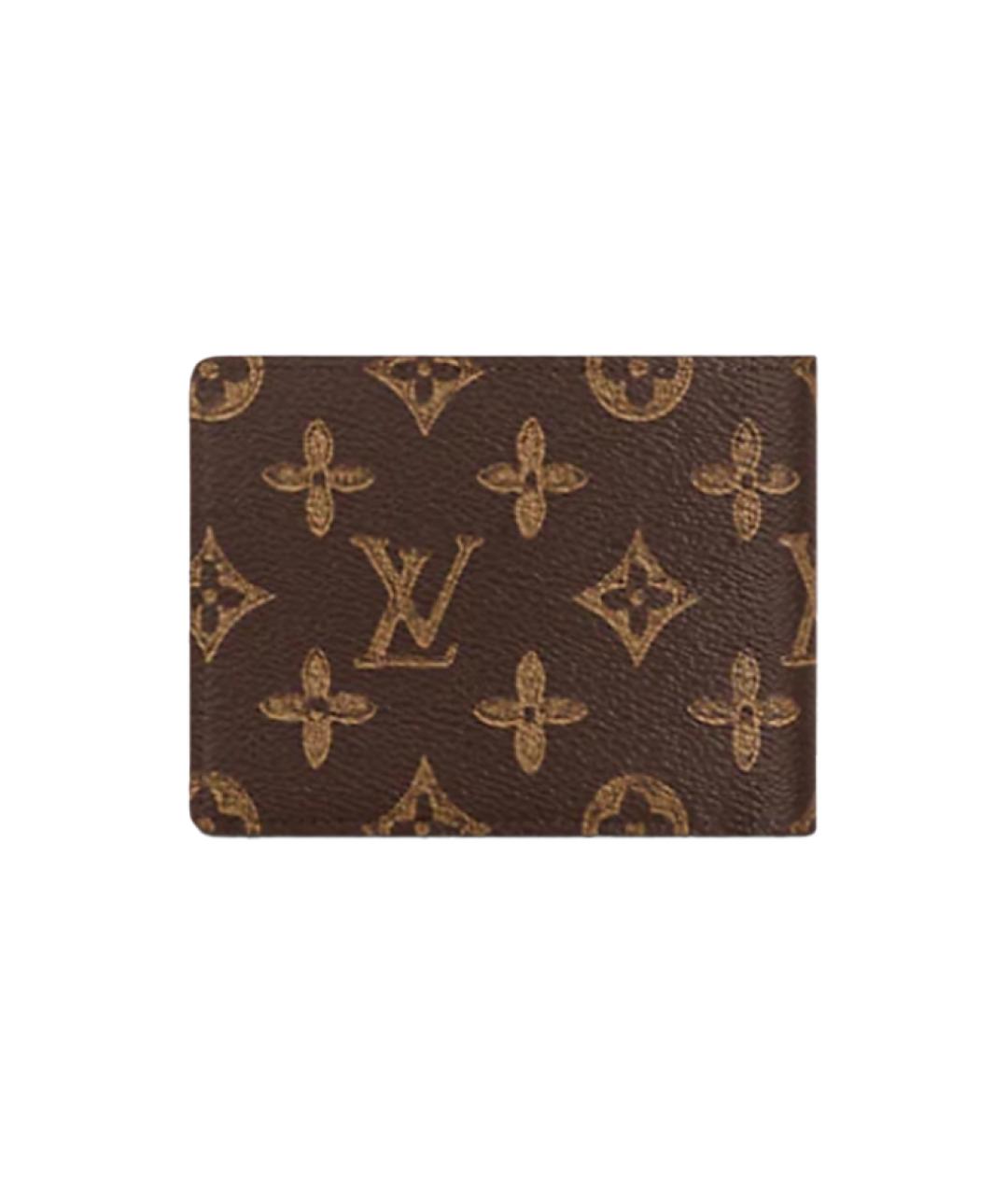LOUIS VUITTON Коричневый кошелек, фото 3