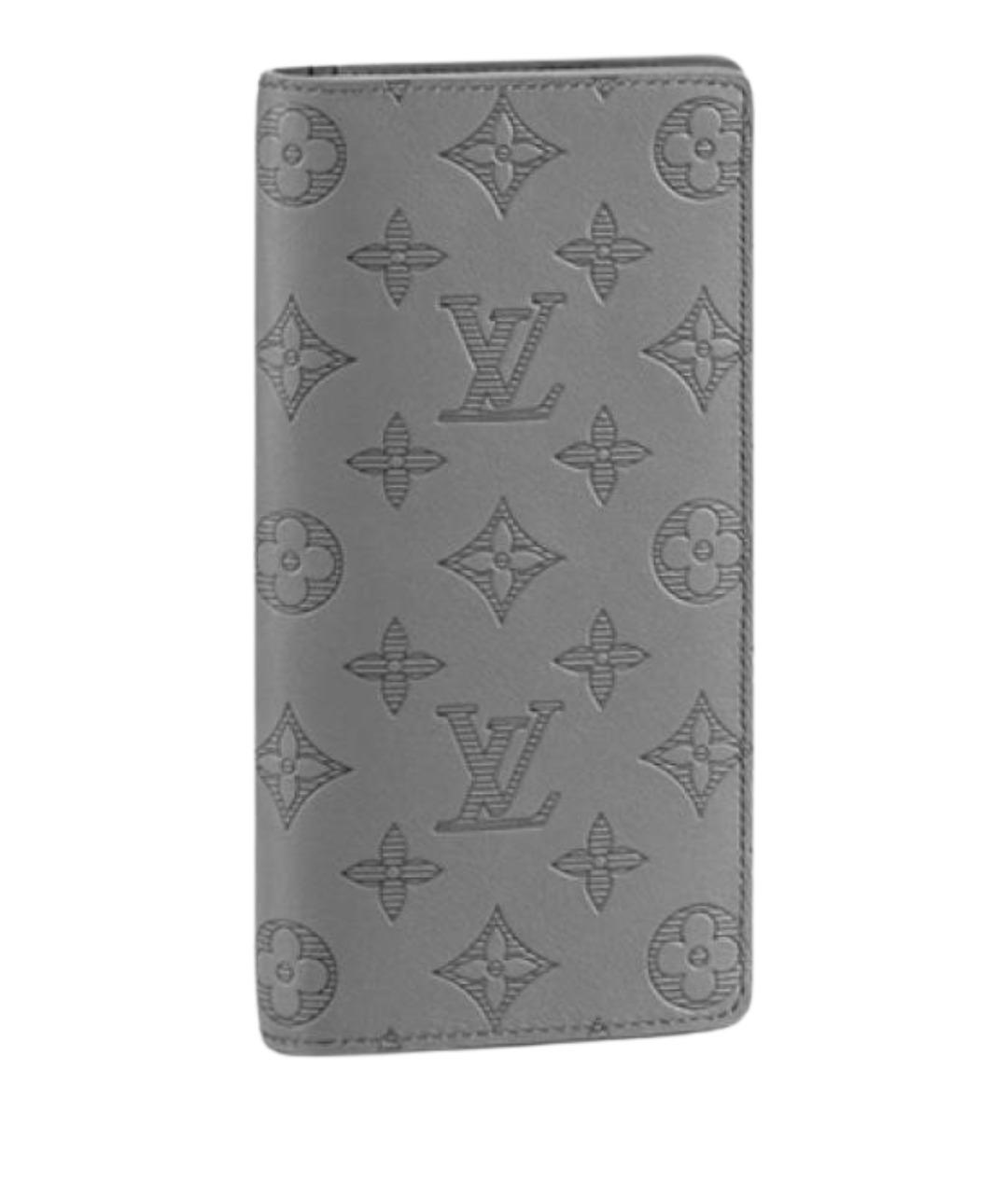 LOUIS VUITTON Серый кожаный кошелек, фото 1