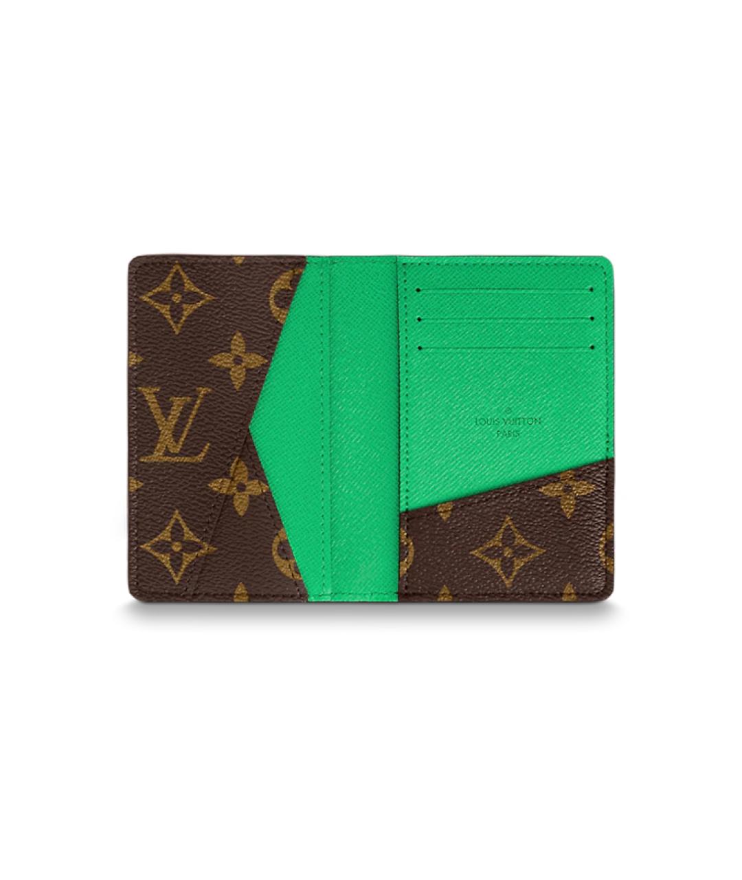 LOUIS VUITTON Коричневый кошелек, фото 4