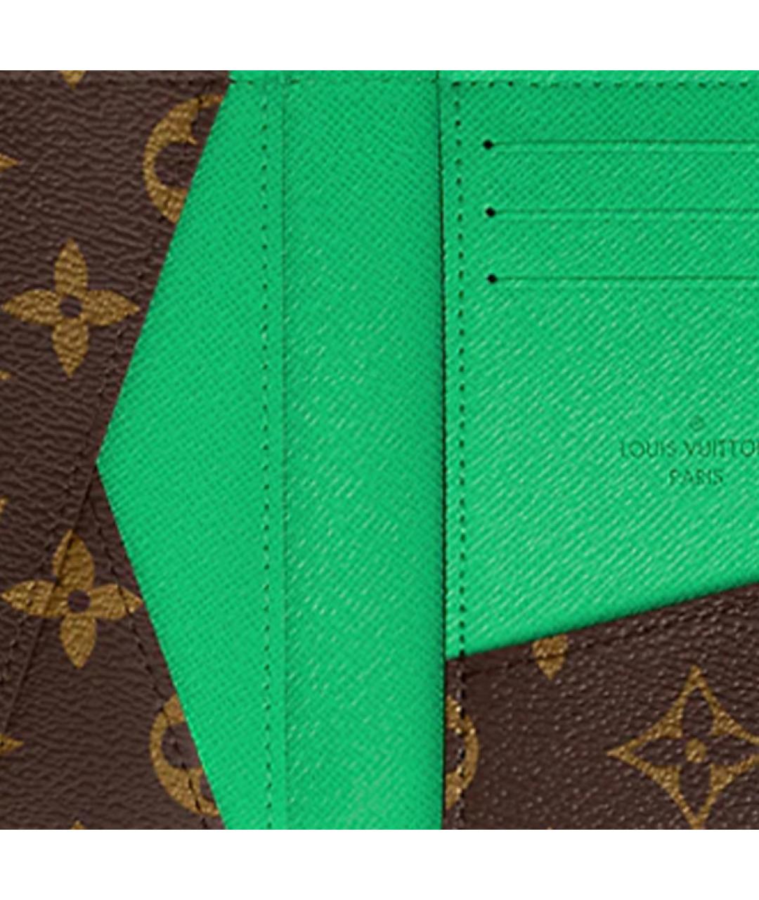 LOUIS VUITTON Коричневый кошелек, фото 5