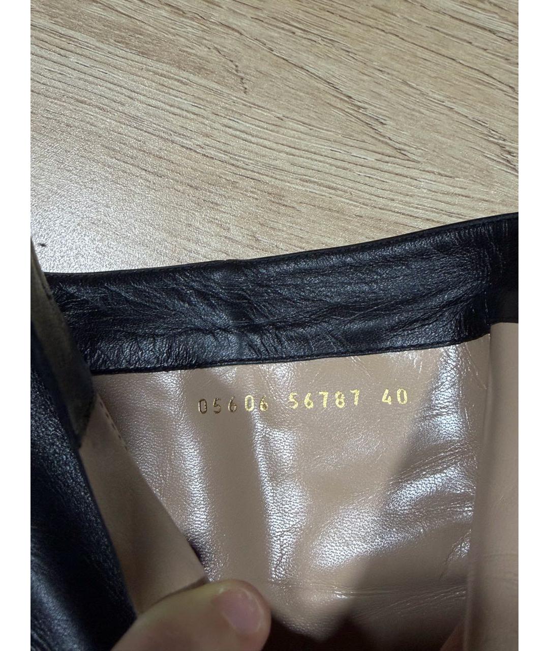 GIANVITO ROSSI Черные кожаные ботильоны, фото 5