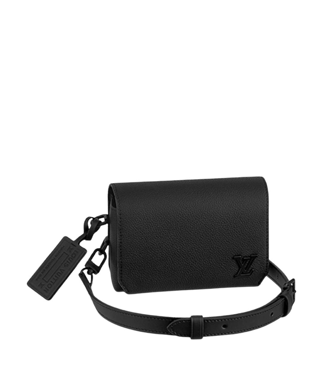 LOUIS VUITTON Черный кожаный кошелек, фото 1