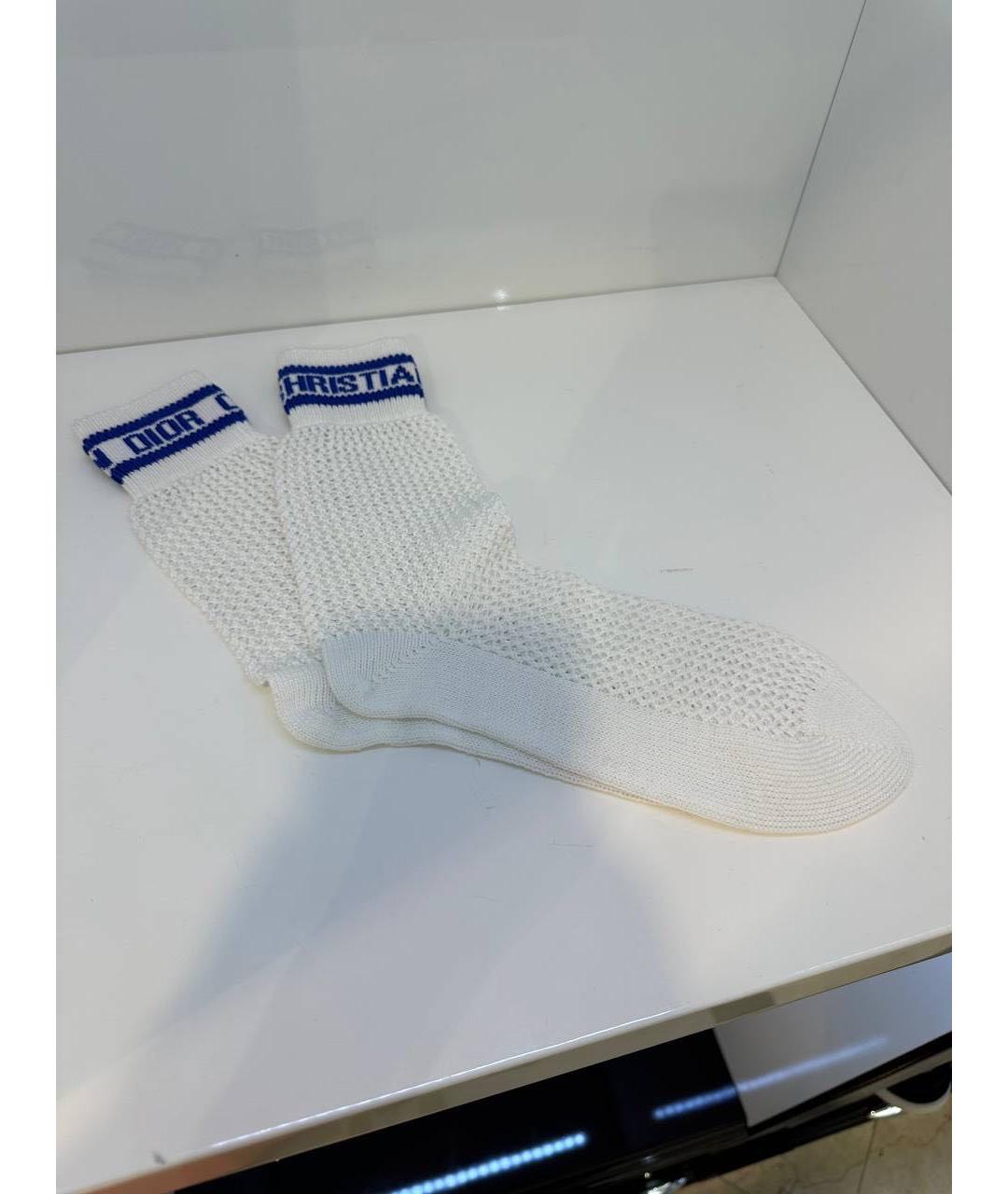CHRISTIAN DIOR Белые носки, чулки и колготы, фото 4