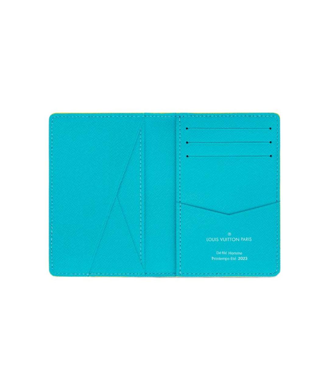 LOUIS VUITTON Желтый кошелек, фото 4