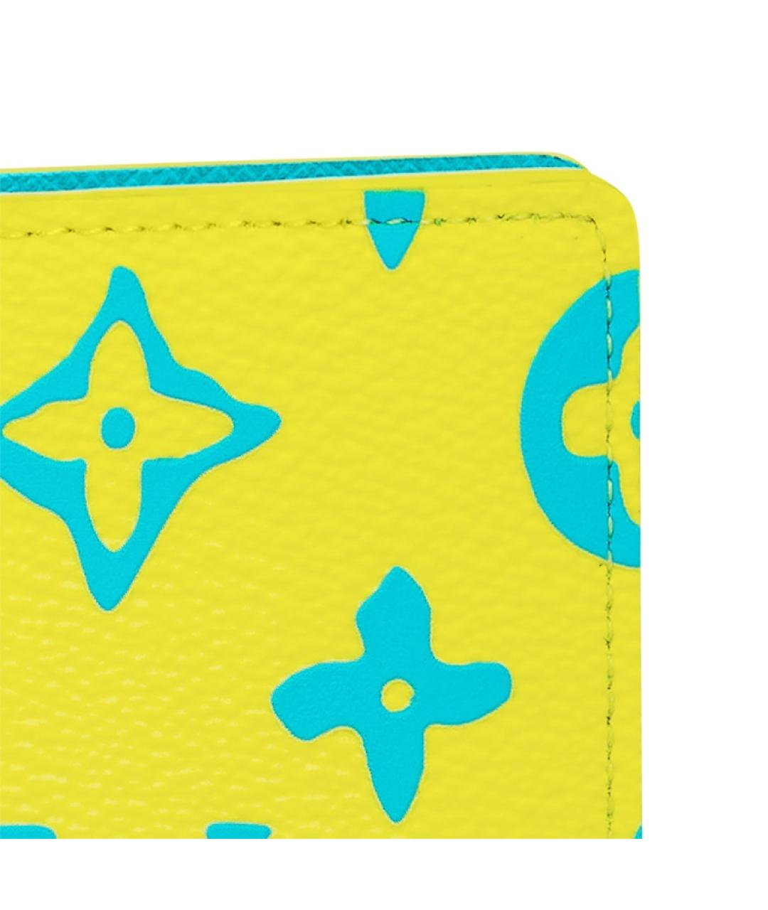LOUIS VUITTON Желтый кошелек, фото 5