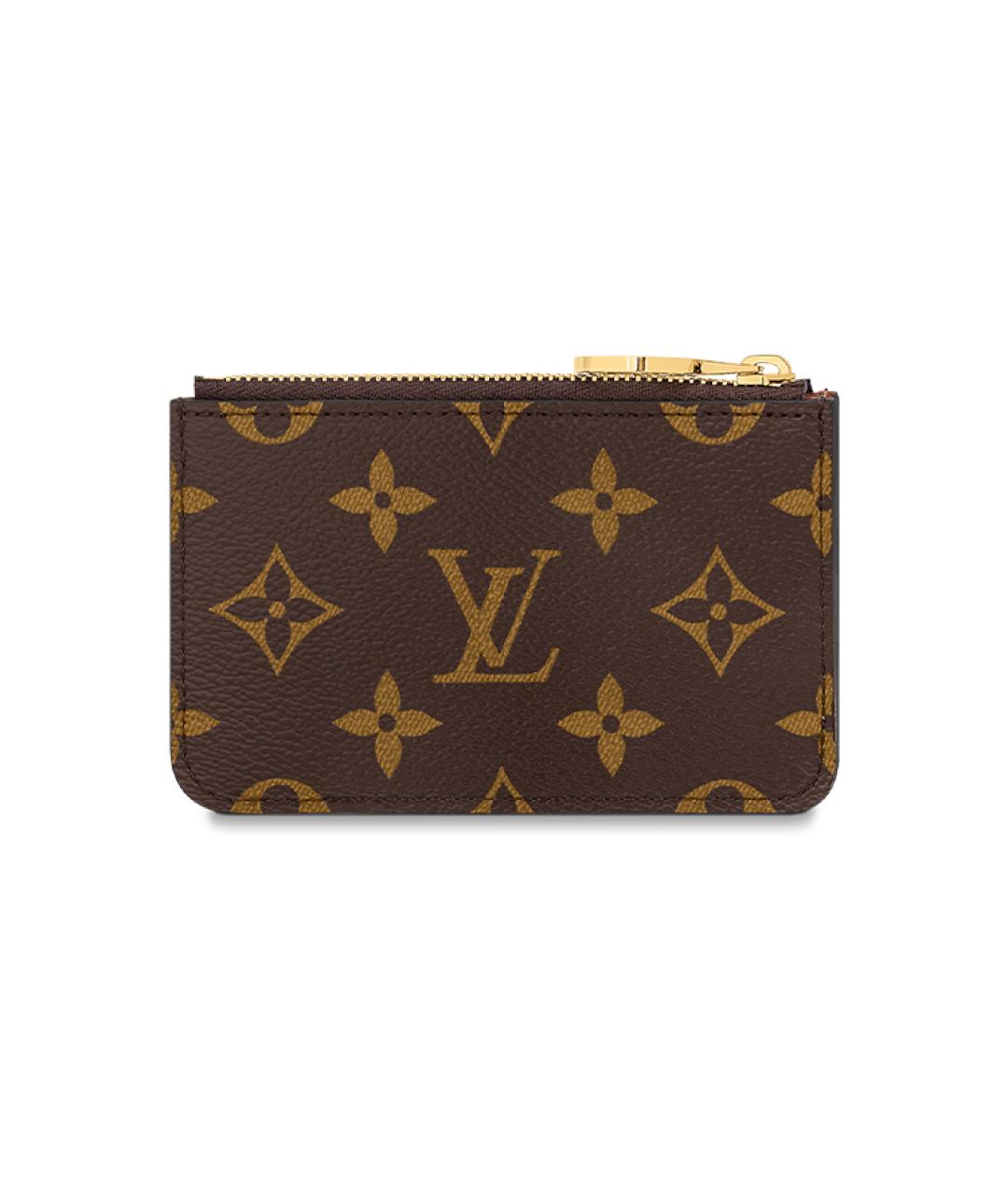 LOUIS VUITTON Коричневый кардхолдер, фото 3