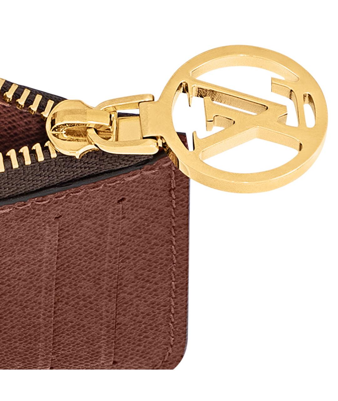 LOUIS VUITTON Коричневый кардхолдер, фото 6