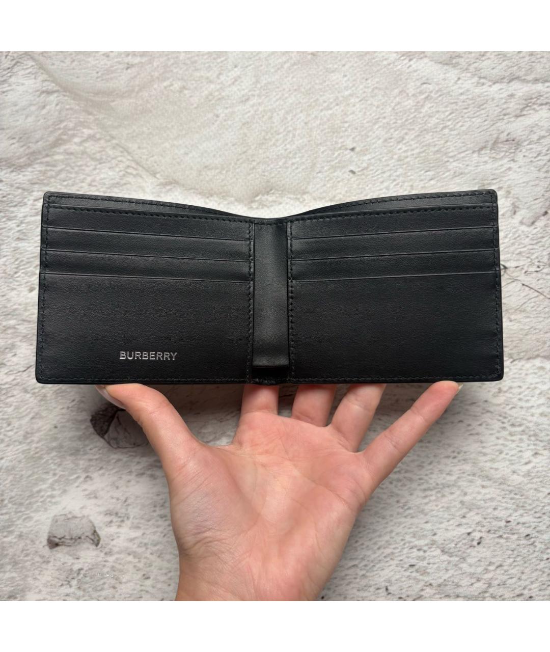 BURBERRY Бежевый кожаный кошелек, фото 7