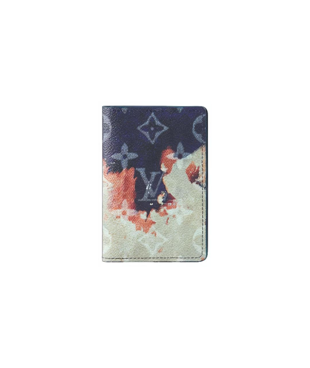 LOUIS VUITTON Синий кожаный кошелек, фото 1