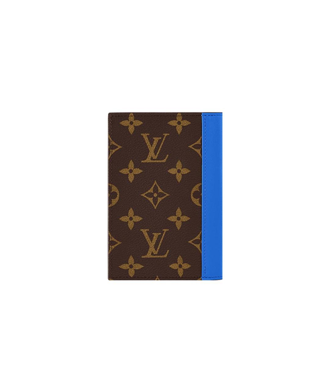 LOUIS VUITTON Коричневая кожаная папка для документов, фото 3