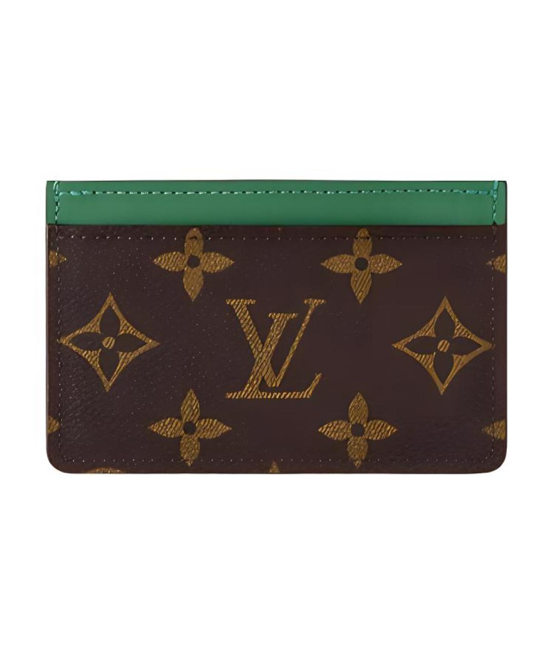 LOUIS VUITTON Коричневый кардхолдер, фото 1
