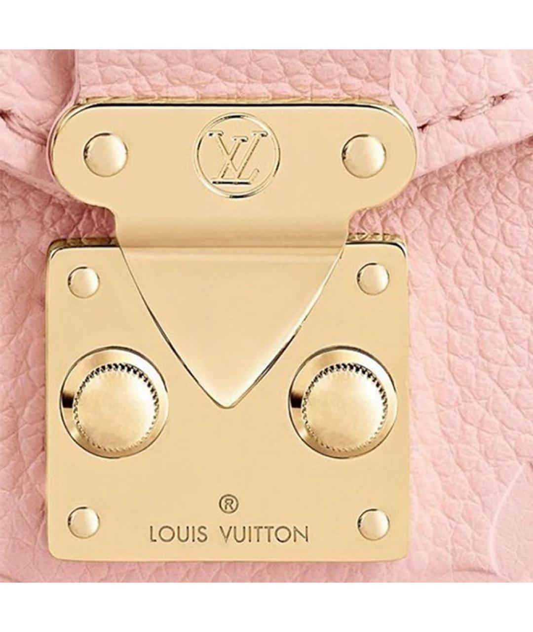 LOUIS VUITTON Розовый кожаный кошелек, фото 6