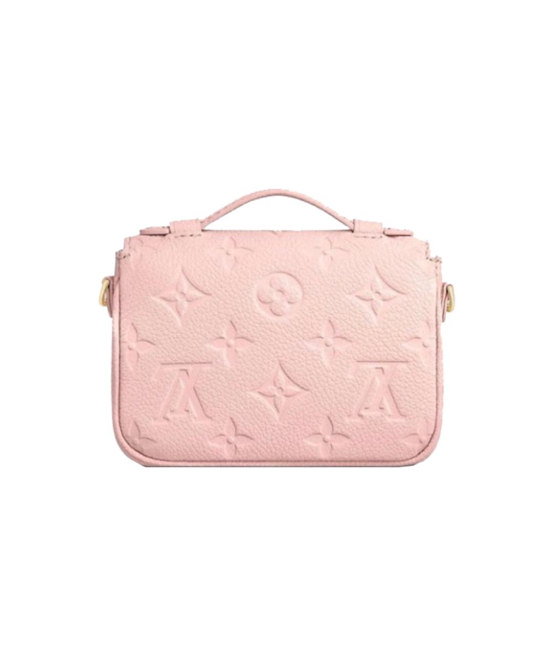 LOUIS VUITTON Розовый кожаный кошелек, фото 3