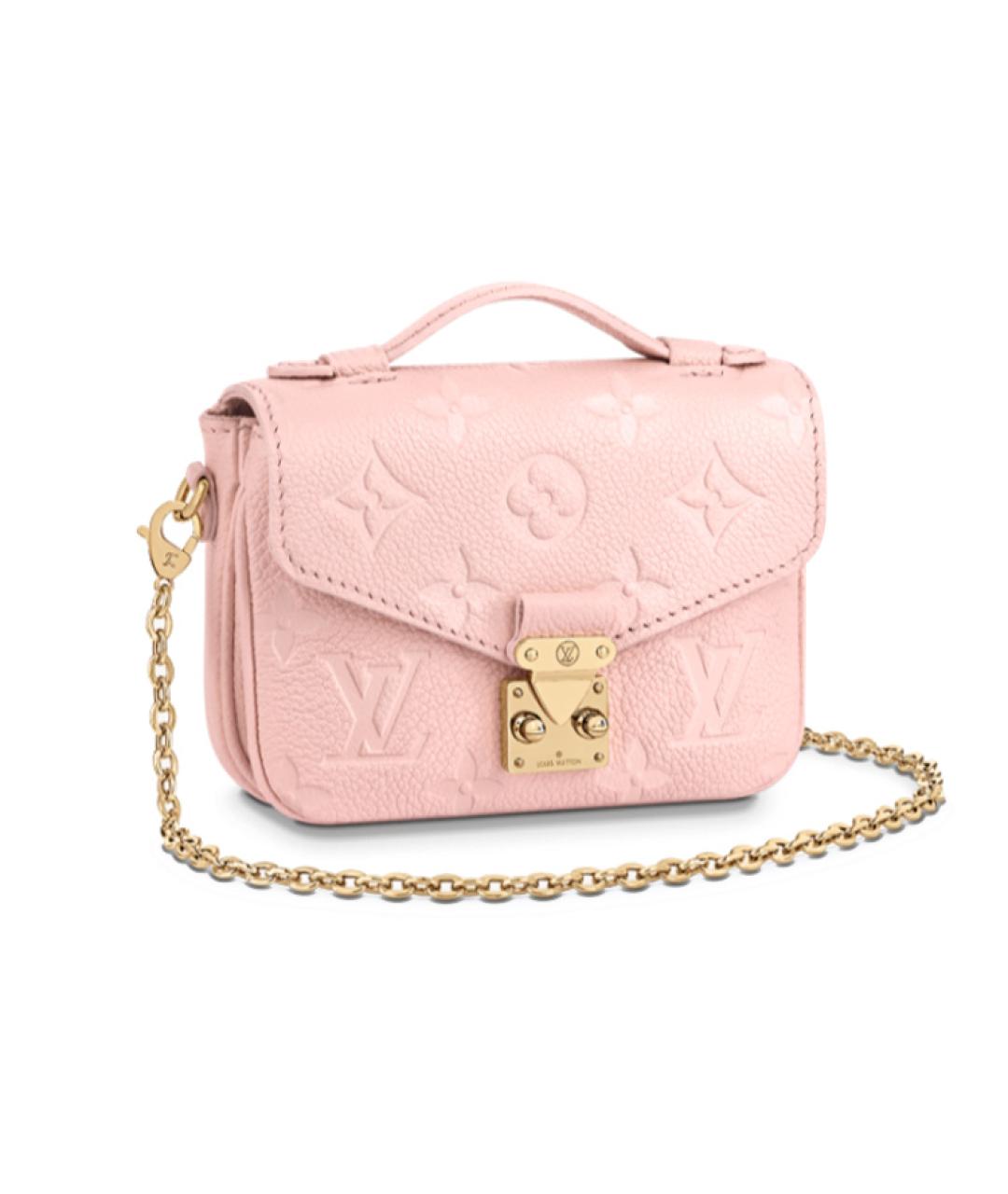 LOUIS VUITTON Розовый кожаный кошелек, фото 1