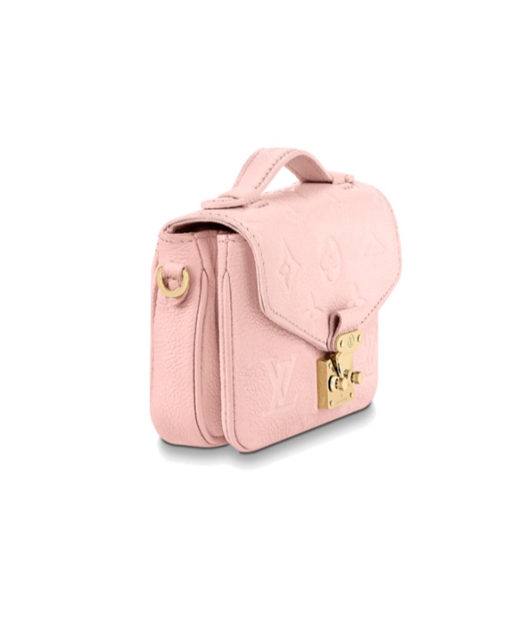 LOUIS VUITTON Розовый кожаный кошелек, фото 2