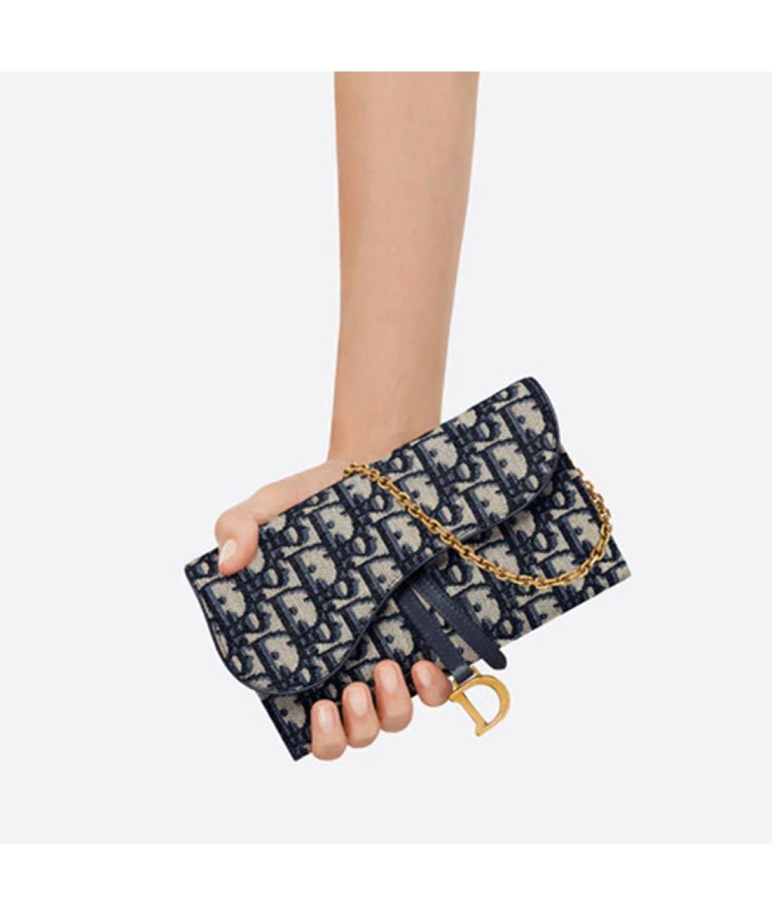 CHRISTIAN DIOR Темно-синий кошелек, фото 6