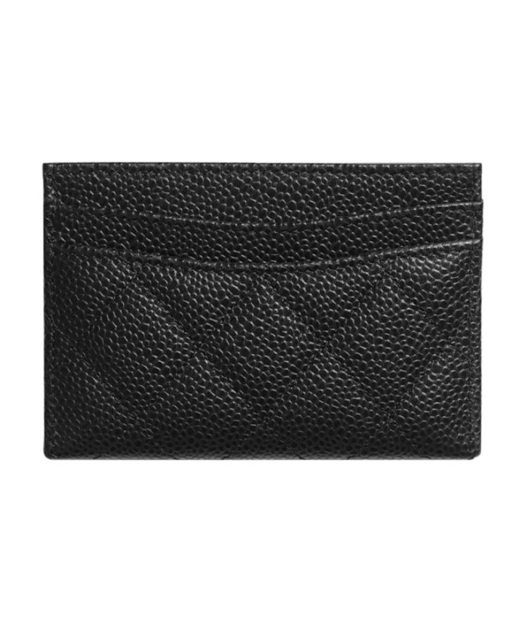 CHANEL Черный кожаный кардхолдер, фото 3