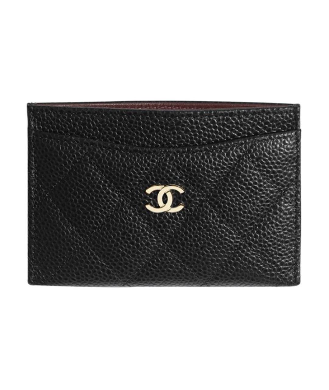 CHANEL Черный кожаный кардхолдер, фото 2