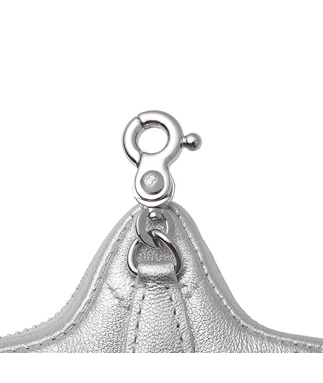 CHANEL Серебрянный кожаный кошелек, фото 6