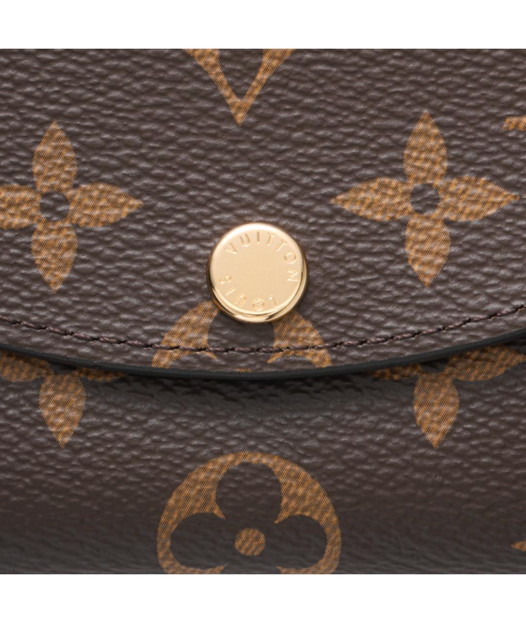 LOUIS VUITTON Коричневый кошелек, фото 9