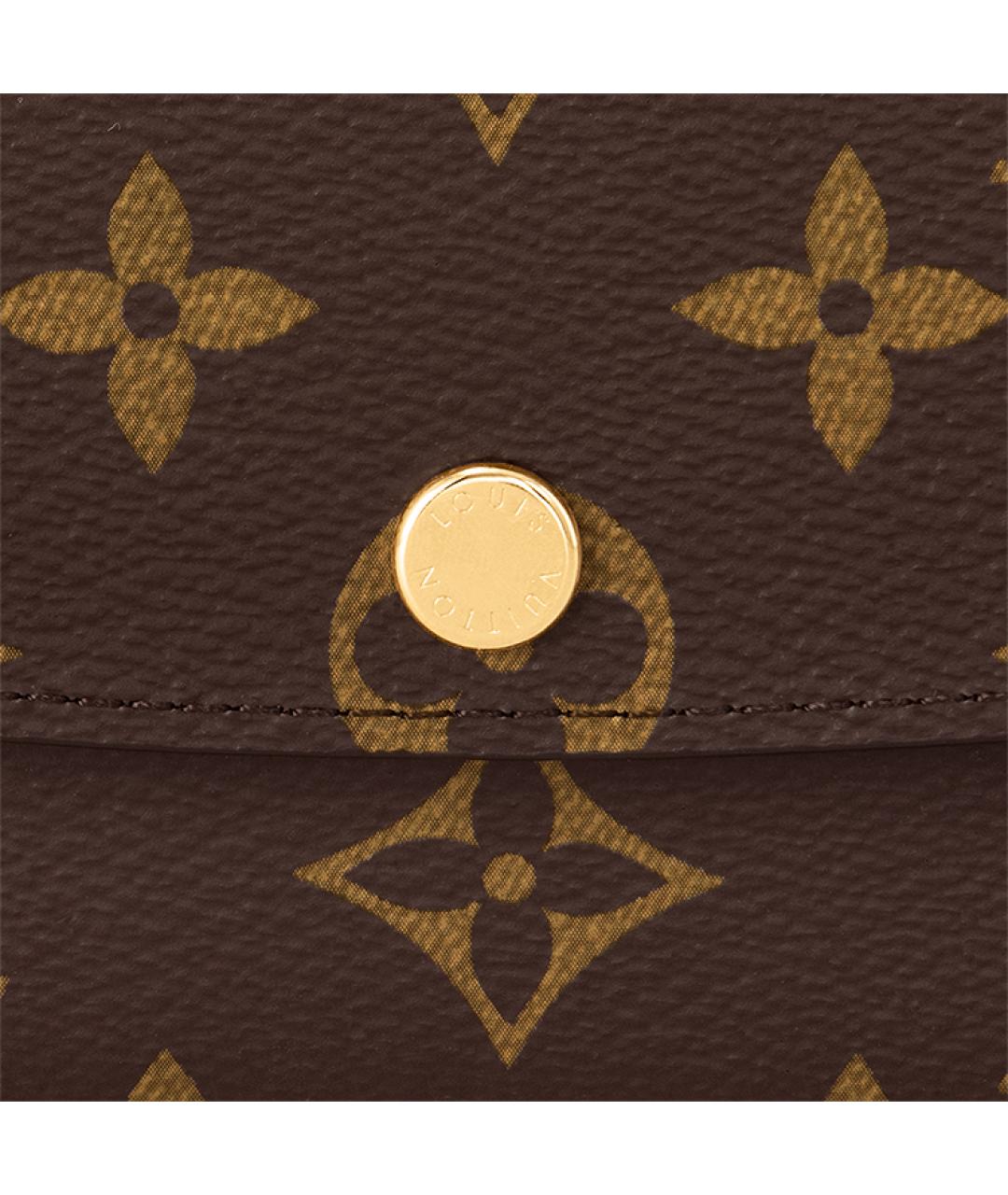 LOUIS VUITTON Коричневый кошелек, фото 5