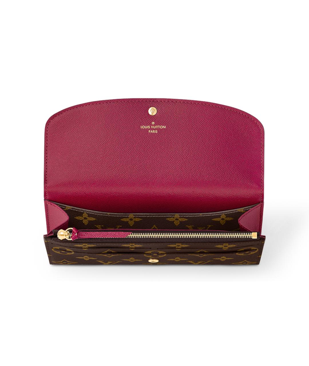 LOUIS VUITTON Коричневый кошелек, фото 4