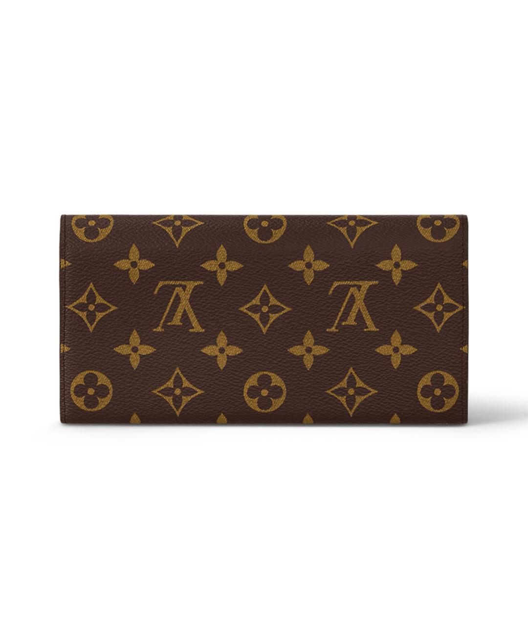 LOUIS VUITTON Коричневый кошелек, фото 3