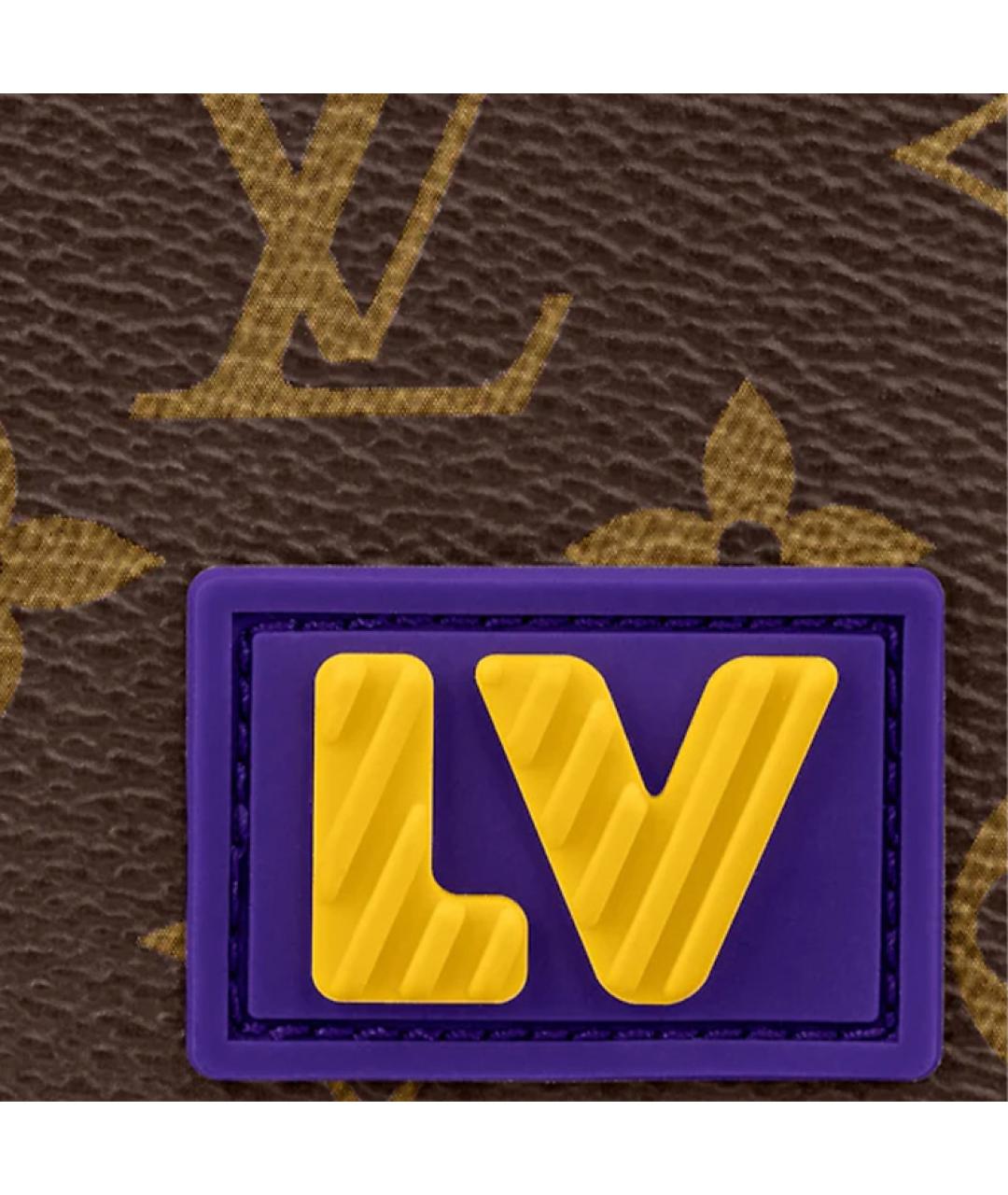 LOUIS VUITTON Коричневый кожаный кошелек, фото 5