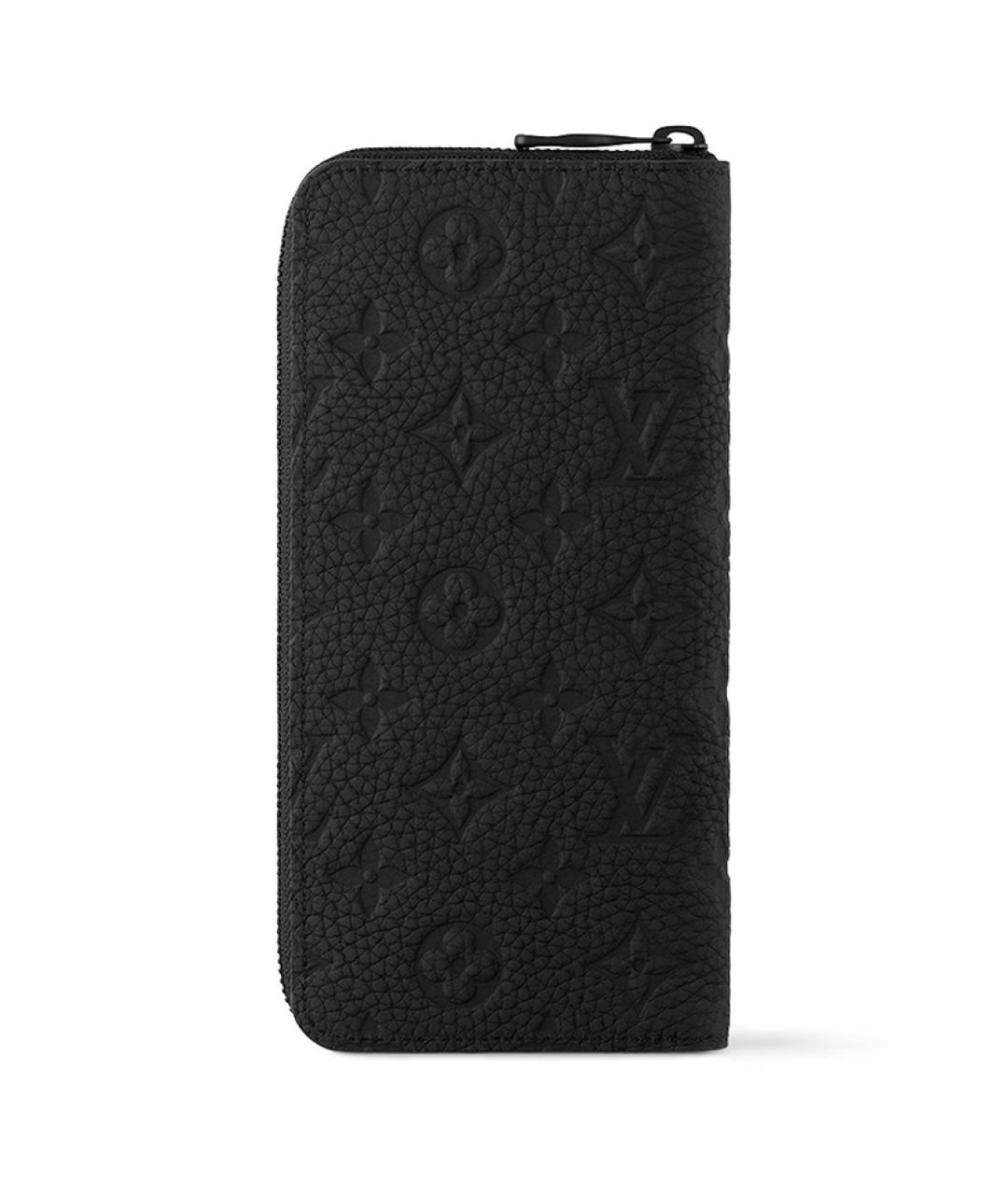 LOUIS VUITTON Черный кожаный кошелек, фото 3