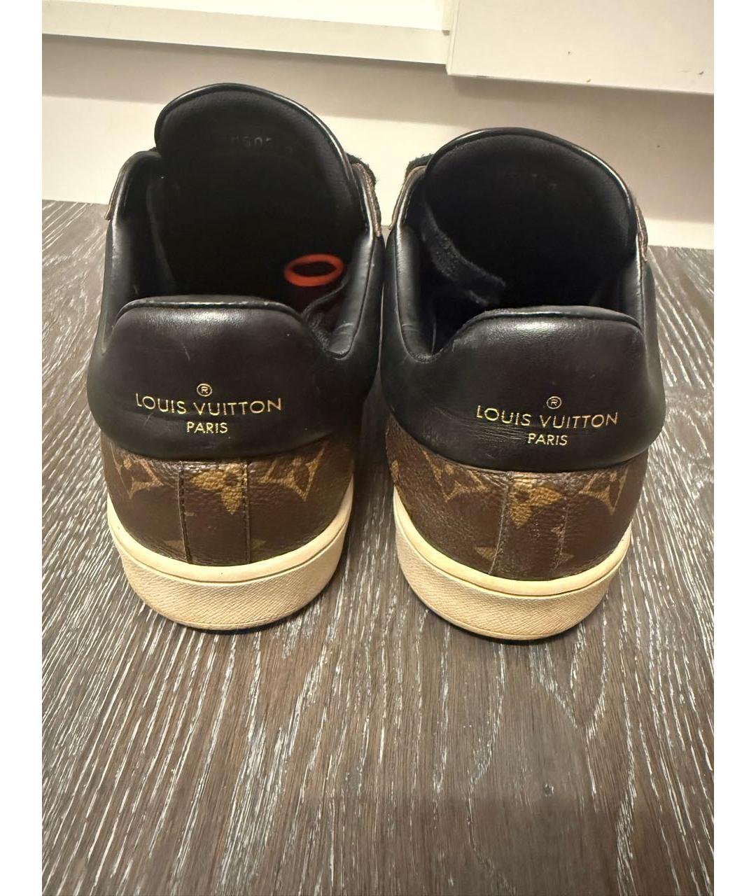 LOUIS VUITTON Коричневые низкие кроссовки / кеды, фото 4
