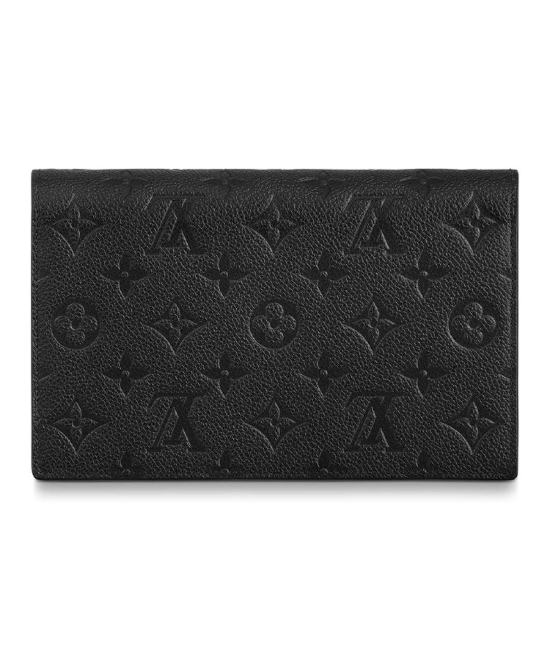 LOUIS VUITTON Черная кожаная сумка через плечо, фото 2