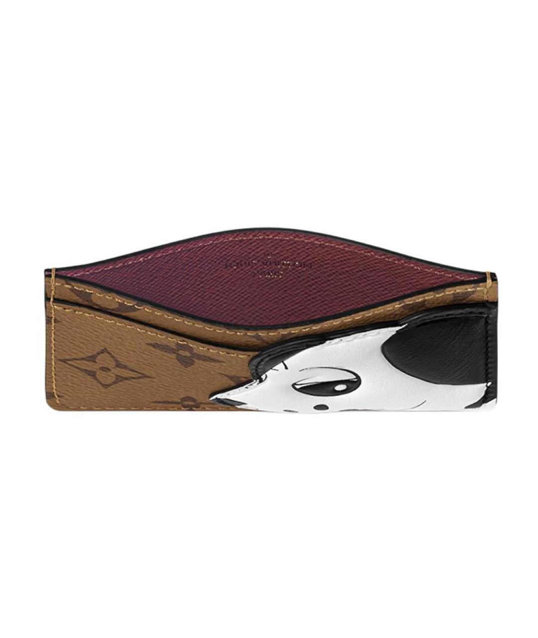 LOUIS VUITTON Коричневый кардхолдер, фото 3